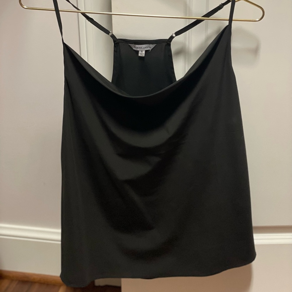Naked Zebra S Black Tank Top NWOT